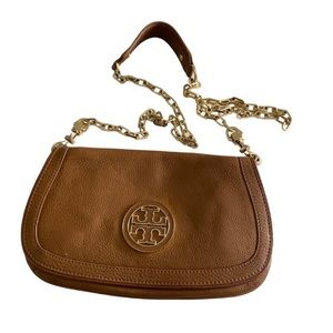Tory Burch Convertible Beige Leather Bag